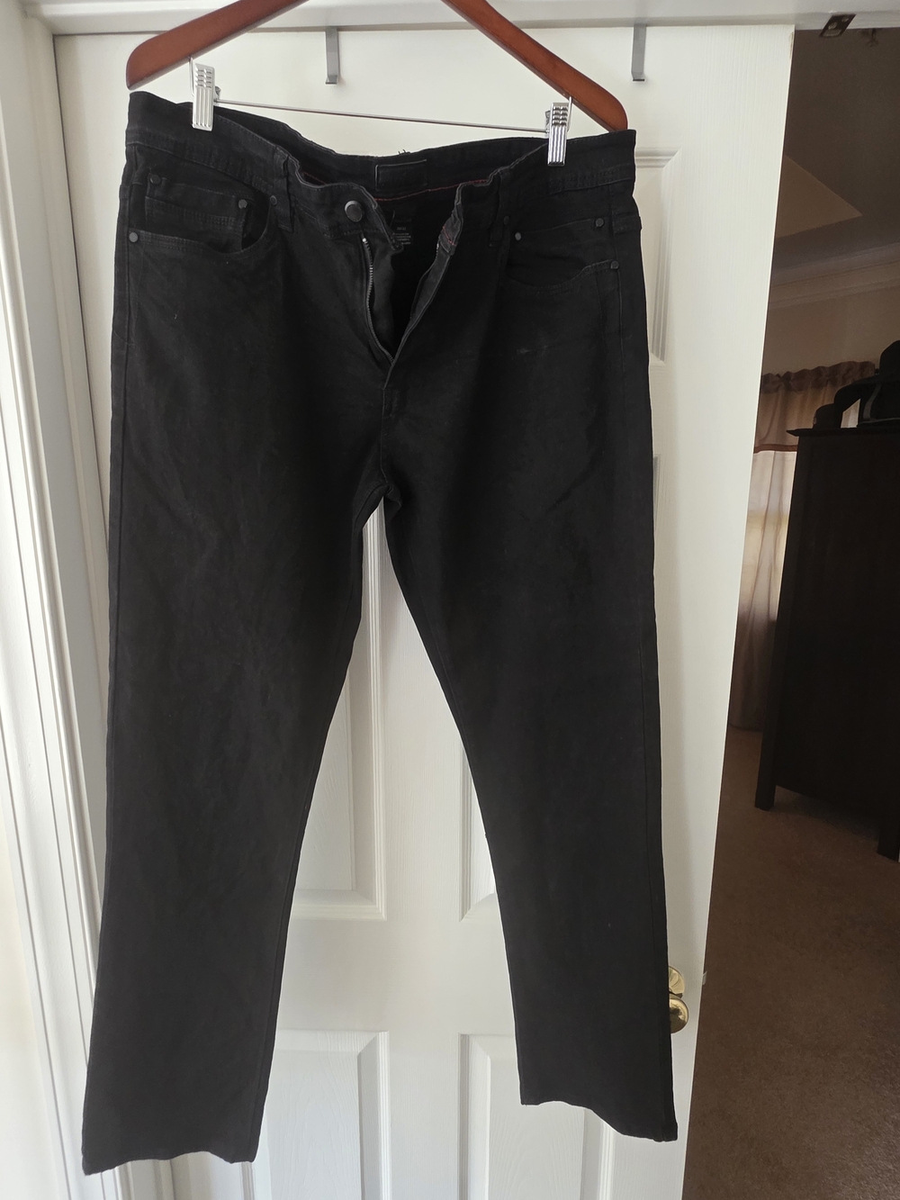 Men's Straight Black Jeans - Classic Everyday Fit